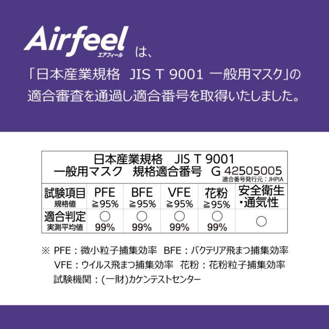 エアフィールマスク　ふつう　100枚入
